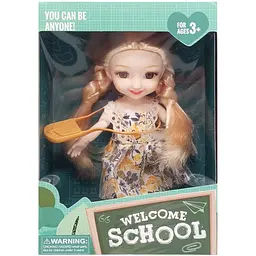 Дитяча лялька Welcome School Bambi YL605-7/9/10 з сумочкою Жовтий