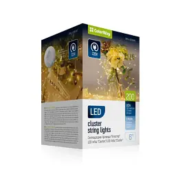 Гірлянда ColorWay Кластер LED 200 6 м 8 функцій Мідна струна Теплий колір 220 V (CW-G-200L6VC)