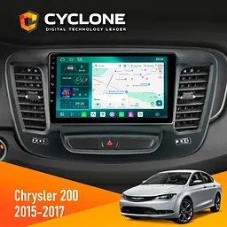 Штатна магнітола Chrysler 200 2015-2017 Cyclone C9-013 4x64 DSP 4G Cyclone (НФ-00009725) - мініатюра 2
