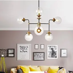 Стельова люстра на 8 плафонів в стилі Loft Line.F MJ 79/8