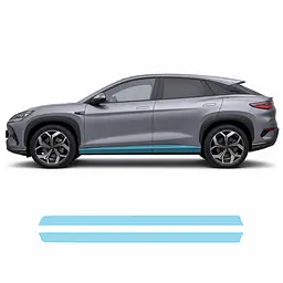 Антигравійна захисна бронеплівка за лекалами для BYD Sealion 07 I 2024- нижня зона кузова пороги