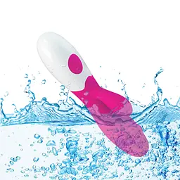 Вібратор з кліторальним відростком Подвійний Малиновий 1217-1 - мініатюра 8