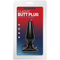 Анальна пробка Classic Butt Plug Medium 13.2 см (чорний) - мініатюра 2