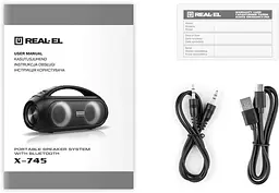 Портативна акустика REAL-EL X-745 Black [82787] - мініатюра 9