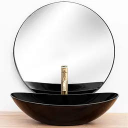 Умивальник Rea Royal 60 black накладний чорний REA-U0445, Чорний - мініатюра 4