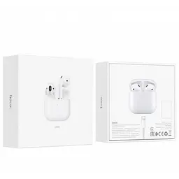 Бездротові навушники вкладки Bluetooth Стерео Гарнітура Hoco EW03 Original series true Білі - мініатюра 5