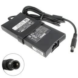 Блок живлення для ноутбука Dell SLIM 19.5V, 4.62A, 90W, 7.4x5.0-PIN, Black (без кабеля) (0J62H3) - мініатюра 2