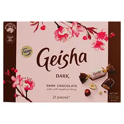 Цукерки Fazer Geisha чорний шоколад з тертим горіхом 150 г - мініатюра 3