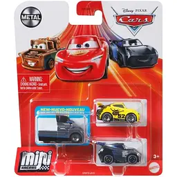 Набір Cars із 3 металевих міні-гонщиків оновлений з мультфільму Тачки в асортименті (GKG01) - мініатюра 8
