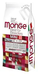 Сухий корм Monge Mini Adult Rich in Chicken для дорослих собак маленьких порід зі смаком курки та рису 15 кг (8009470006118)