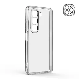 Прозрачный чехол для Infinix Hot 50 4G с защитой камеры, тонкий, силиконовый, бесцветный, ударопрочный, противоударный бампер с закрытой камерой, ArmorStandart (ARM80951) - мініатюра 2