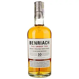 Віскі BenRiach The Smoky Ten 10 yo Single Malt Scotch Whisky 46% 0.7 л в тубусе - мініатюра 2