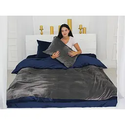 Постільна білизна MirSon Велюр Winter Frost 28-0005 + 28-0006 Tagetes Velvet 2х160х220 (2200004007861) - мініатюра 4