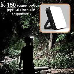 Ліхтар для кемпінгу 80W з 3-ма режимами, регулюванням яскравості з акумулятором 10000 мАч Unibrother YL-202 (100930) - мініатюра 4