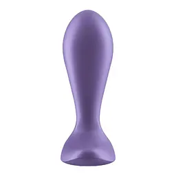 Анальна пробка Satisfyer Intensity Plug Purple силіконова водонепроникна вібропробка з 12 режимами - мініатюра 6