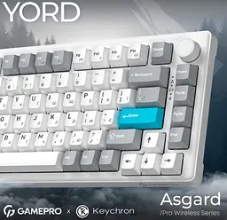 Механічна ігрова клавіатура GamePro MK-266-WH Asgard Yord Keychron Super Red Switch Bluetooth 5.2/2.4 ГГц/USB White - мініатюра 4