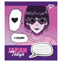 Набір зошитів загальних Yes Japan Tokyo А5 в косу лінію 12 аркушів 25 шт. (766306) - мініатюра 3