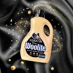 Засіб для прання рідкий Woolite для чорних та джинсових тканин з Кератином 1.8 л - мініатюра 2