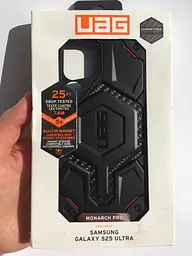 Чохол протиударний для Samsung Galaxy S25 Ultra (S938) UAG Monarch MagSafe Carbon Fiber 2144611F4242 - мініатюра 3