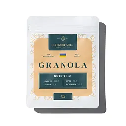 Гранола Горіхове тріо Nuts' Trio Gregory Mill 250 г