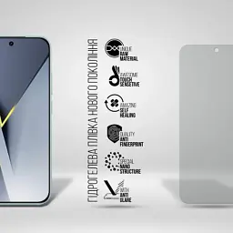 Плівка захисна Armorstandart hydrogel Matte Xiaomi Poco F8 Pro (ARM89257) - мініатюра 2