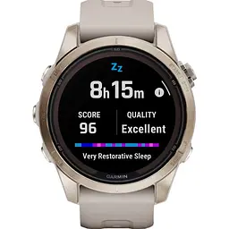 Смарт-годинник Garmin Fenix 7S Pro Sapphire Solar Edition Soft Gold with Light Sand Band (010-02776-14) [86526] - мініатюра 8