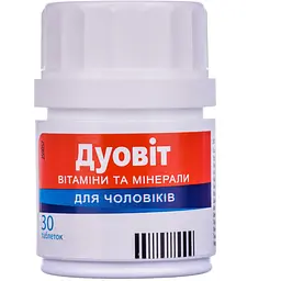 Вітаміни для чоловіків KRKA Дуовіт таблетки 30 шт. (018.0178) - мініатюра 2