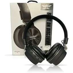 Бездротові розкладні навушники Lelisu LS-207 Bluetooth з функцією плеєра Black - мініатюра 5
