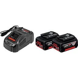 Акумулятор для електроінструментів Bosch GBA 18V 5.0 Ah, 2 шт та з/п GAL 1880 CV