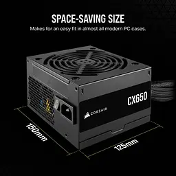 Блок живлення Corsair 650W CX650 (CP-9020278-EU) - мініатюра 10
