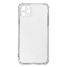 Прозрачный чехол для Apple iPhone 11 Pro Max с защитой камеры и усиленными бортами, тонкий, силиконовый, бесцветный, ударопрочный, противоударный бампер с закрытой камерой, ArmorStandart (ARM55570)