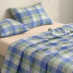 Дитяча постільна білизна фланель в ліжечко OCEAN TARTAN CS2 COSAS (4822052500569) - мініатюра 2
