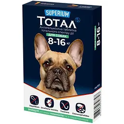 Антигельмінтні таблетки для собак Superium Тотал 8-16 кг 1 шт.