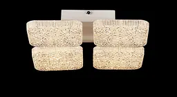 Люстра стельова LED Splendid Ray L3181/4, 96W, білий, з пультом, сучасний стиль - мініатюра 3