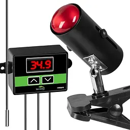 Світильник з затискної ручкою і термостатом ReptiSun Temperature Control 200W - мініатюра 1