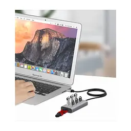 Концентратор Maiwo USB 3.0 Type-A / Type-C to 7х USB3.0 (KH700) - мініатюра 8