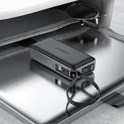 Універсальна мобільна батарея Acefast 10000mAh 30W PD USB-A, USB-C In/Out, з будівлею USB-C cable M7 Чорний - мініатюра 6