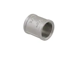 Муфта RAFTEC 3/4'' латунь, ВВ, DN20, нікель, MR02 - мініатюра 4