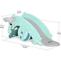 Дитячий ігровий комплекс Mealux Froggy Mint (KD-D011 Mint) - мініатюра 3