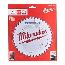 Диск пиляльний по дереву PFTE THIN KERF MILWAUKEE, діаметр 184х5/8"х2,1мм, 40 зуб. - мініатюра 2