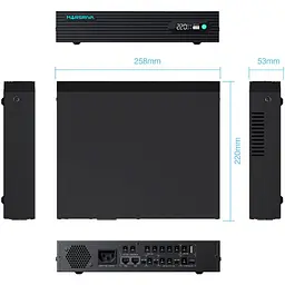 Джерело безперебійного живлення MARSRIVA DC UPS KP9 Pro 12xDC+PoE24VGigabit1A+USB 14V/16V/19V/24V/48V/53V 240VAC 100W 24000mAh (KP9 Pro_MARSRIVA) - мініатюра 4