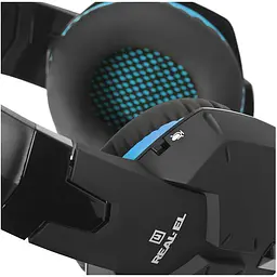 Ігрові навушники REAL-EL GDX-7500 Black/Blue (EL124100015) [112554] - мініатюра 4