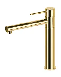 Змішувач для кухні Corsan Lugo gold золота з рухомим носиком CMB7521GL Золотий - мініатюра 3