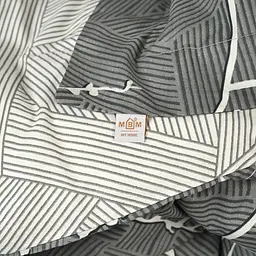 Підковдра МВМ My Home Петрикор 220x160 см сіра з принтом (BL-DC-13 GRAY/PRINT) - мініатюра 7