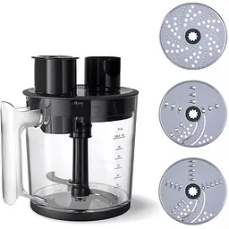 Блендер Philips Series 5000 заглибний 1200 Вт 5 в 1 чорний (HR2685/00) - мініатюра 7