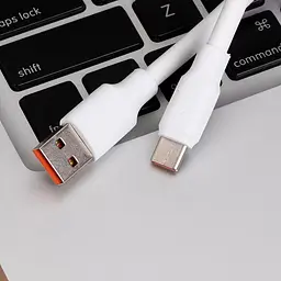 Кабель для зарядки Digital USB - Type-C 120W 2 м Білий (USBType-C2m120W) - мініатюра 3