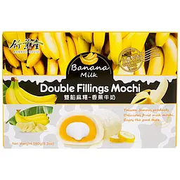 Рисовий десерт Bamboo House Double Fillings Mochi з молочно-банановою начинкою 180 г - мініатюра 2