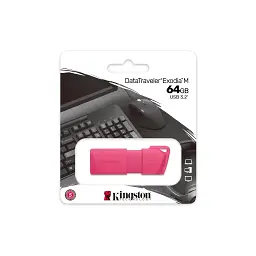 USB флеш накопичувач Kingston 64GB DataTraveler Exodia M Pink USB 3.2 Gen 1 (KC-U2L64-7LN) - мініатюра 4