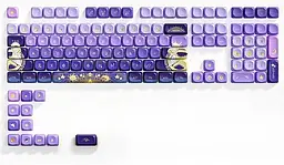 Набір кейкапів PBT MOA-Starry River Dream / Compatible with Cherry MX Switch, Gateron, TTC, Clones, Фіолетовий