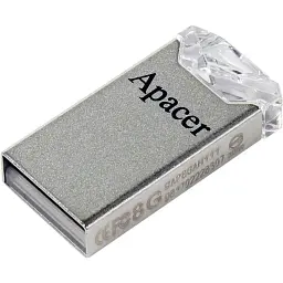 USB флеш накопичувач Apacer 64GB AH111 Crystal USB 2.0 (AP64GAH111CR-1) - мініатюра 2